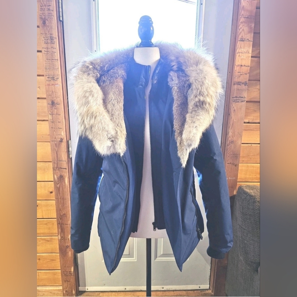 Canadian Wolf Outerwear Jacket Real Fur Lined Hood